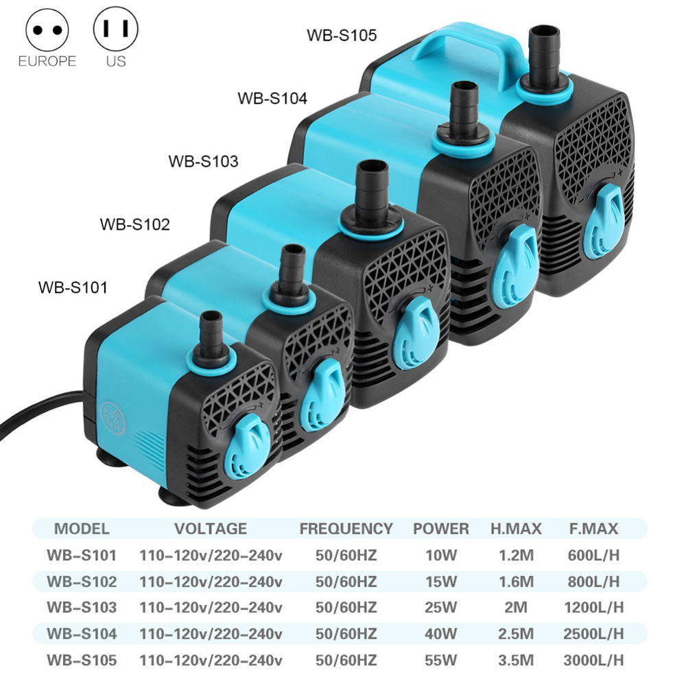 220V Ultra Quiet Submersible W - огляд і ціна Aquarium Marine Filter